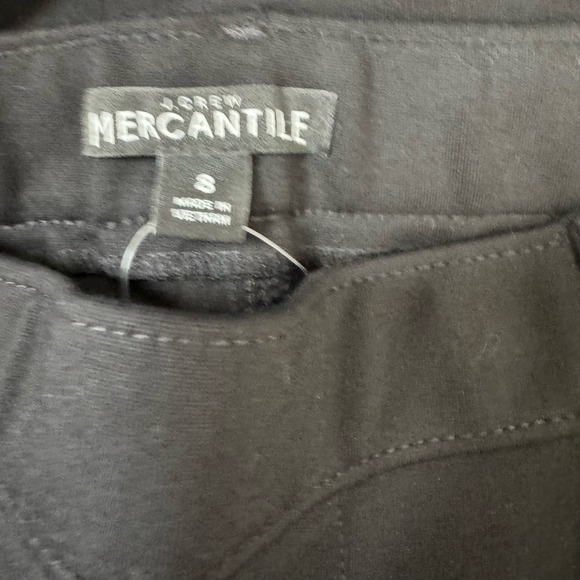 J.Crew Mercantile Womens Skinny Pants Black Pull On Mid Rise Stretch Pockets 8 - Picture 9 of 10